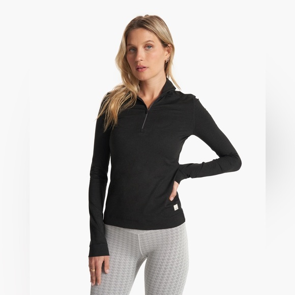 Vuori Halo Essential Half Zip Sz S Black - Picture 1 of 3